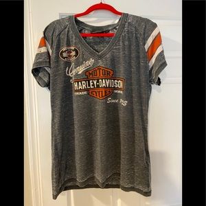 Gray Harley Davidson shirt